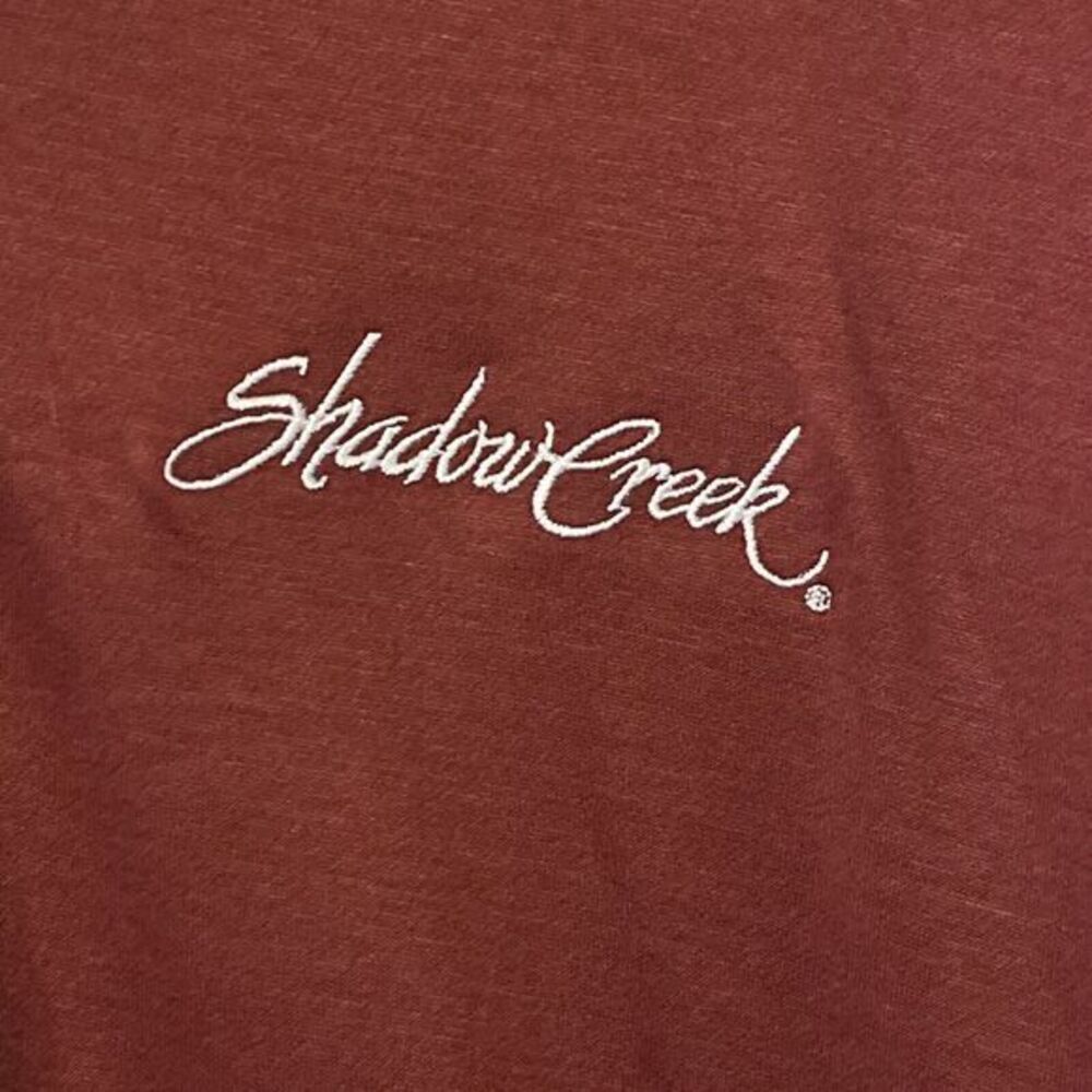 Bobby Jones Performance‎ Small Navy Poly Golf Shirt Shadow Creek Logo - Picture 2 of 6